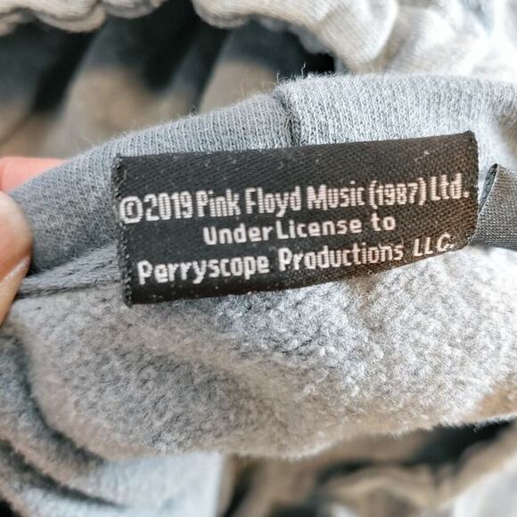 Pink Floyd The Dark Side of the Moon Cropped Hoodie Sweatshirt Sz L - Picture 10 of 11